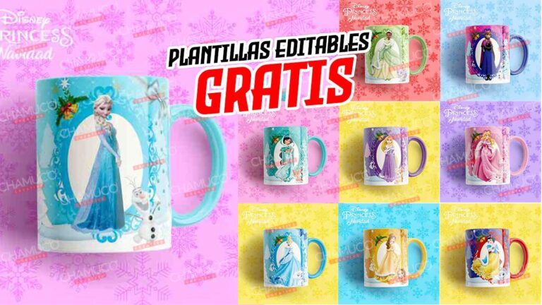 Plantillas Para Sublimar De Stitch Navide O Con Editables