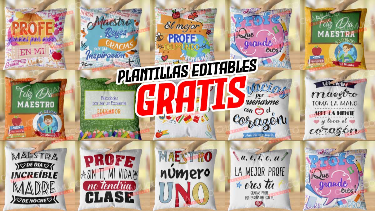 Plantillas Para Sublimar Tazas De Profesora Feliz Con Editables Y