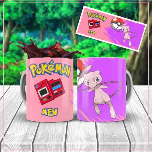 ▷ Diseños Plantillas para Sublimar Tazas de Pokemon