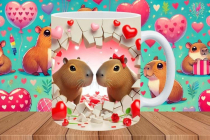 mockup pack tazas capibaras san valentin - 15