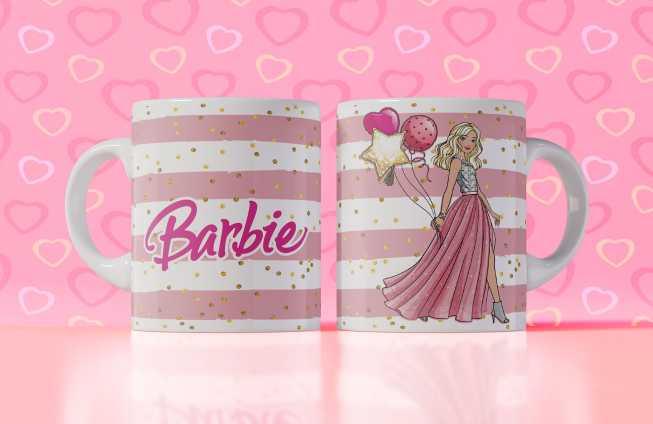 Plantillas Editables De Barbie Para Sublimar En Taza