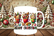 MOCKUP PACK TAZAS NAVIDAD RETRO - 12