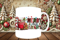 MOCKUP PACK TAZAS NAVIDAD RETRO - 15