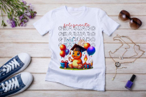 Womens white T-shirt mockup with burdock flowers