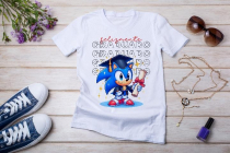 Womens white T-shirt mockup with burdock flowers