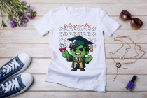Womens white T-shirt mockup with burdock flowers