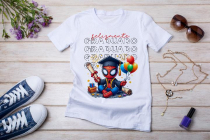 Womens white T-shirt mockup with burdock flowers