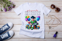 Womens white T-shirt mockup with burdock flowers