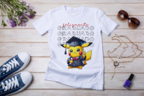 Womens white T-shirt mockup with burdock flowers