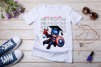 Womens white T-shirt mockup with burdock flowers
