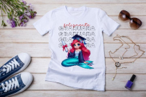 Womens white T-shirt mockup with burdock flowers
