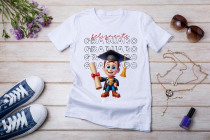 Womens white T-shirt mockup with burdock flowers