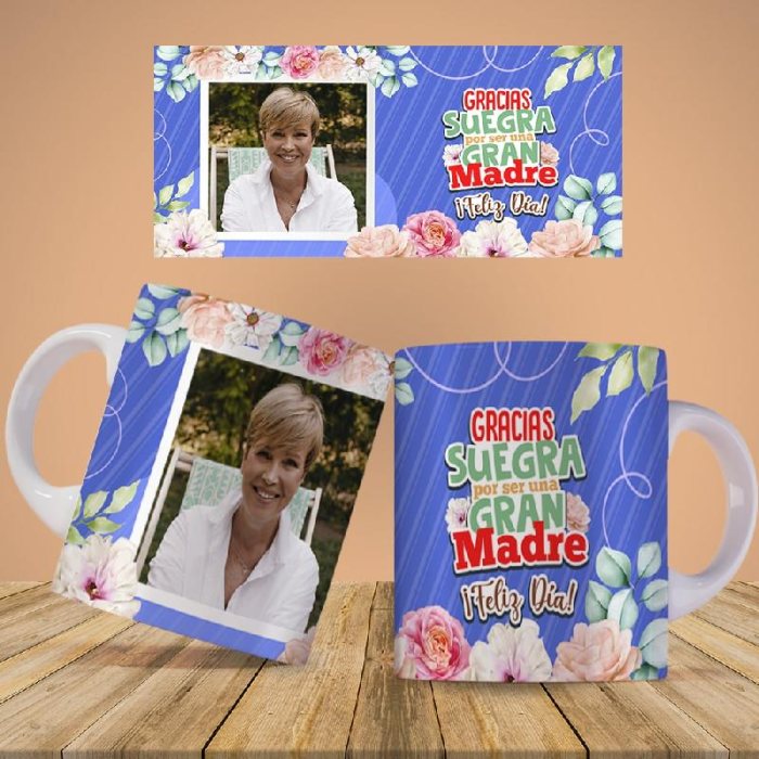 Plantillas para Sublimar Taza Mamá es la Mejor con Editables y Mockups