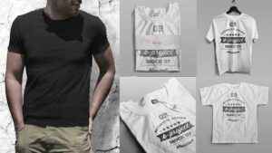 5 mockups gratis para playeras de hombre