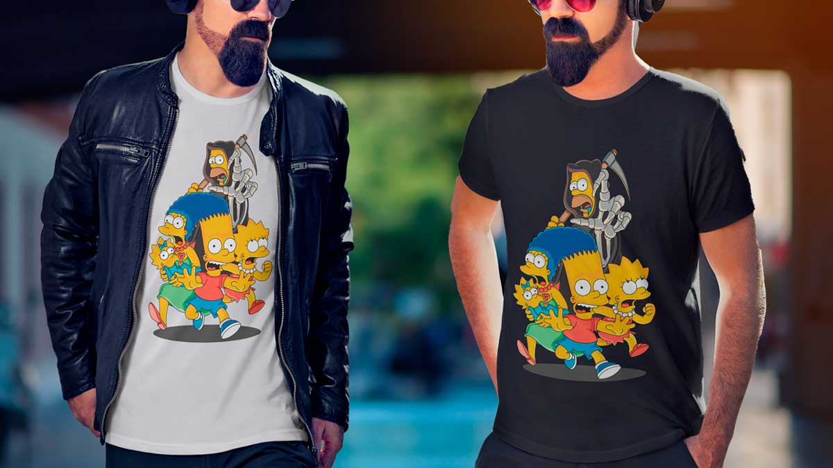 2 Mockups De Playera Retro Para Montar Tu Diseño