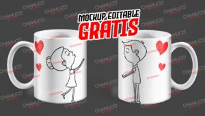 Mockup Taza Doble vista