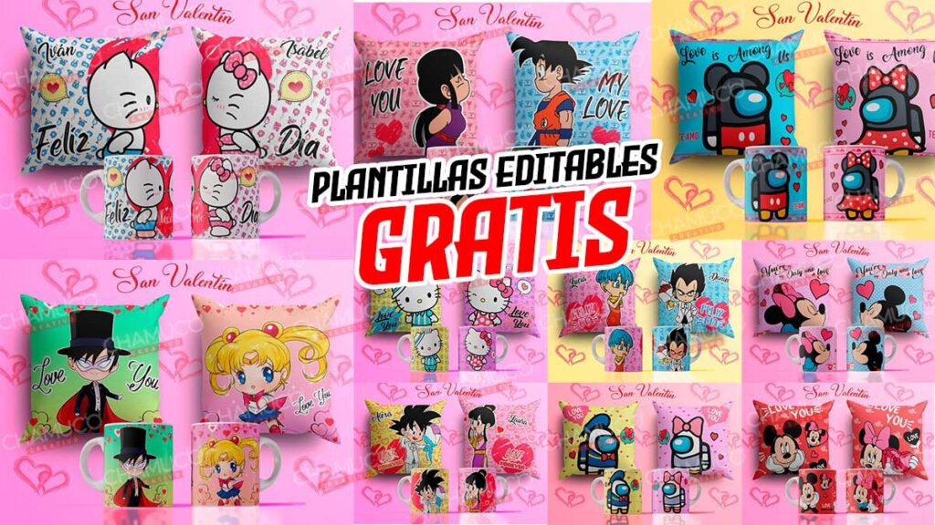 40 Plantillas Para Sublimar Taza Y Cojin De Amor Con Editables Y Mockups Chamuco Creativo 0733