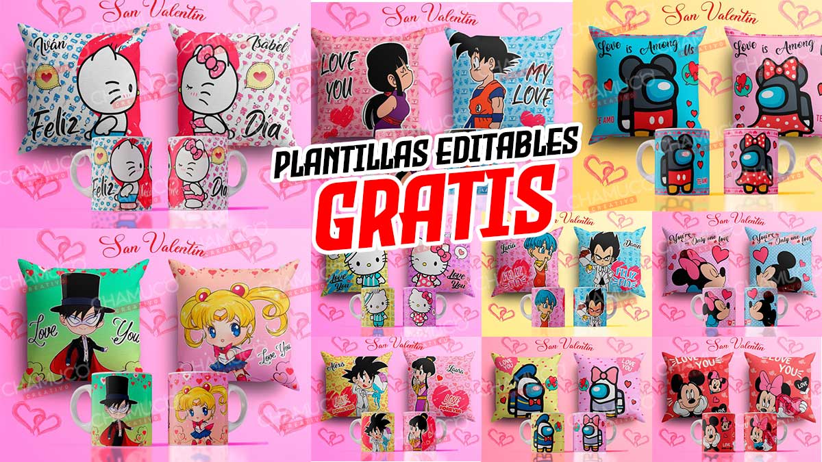 ▷ Diseños Plantillas para Sublimar Cojines Infantiles