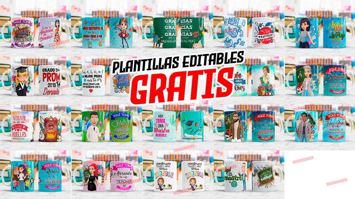 9 Diseños Plantillas Tazas Frozen Cumpleaños Editable + Png