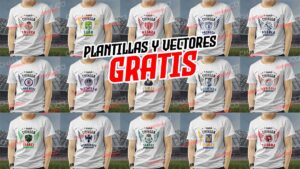 Plantillas para corte ó sublimación Papá Chingón Futbol Mexicano con Mockups