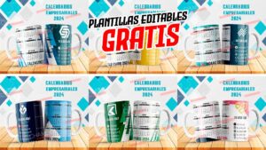 Plantillas para Sublimar de Calendario Empresarial 2024 con Editables y Mockups