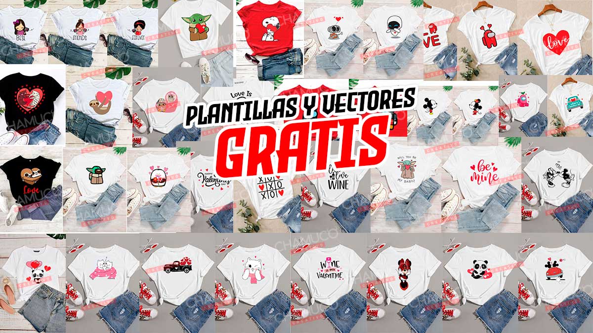 Plantillas para sublimar online playeras