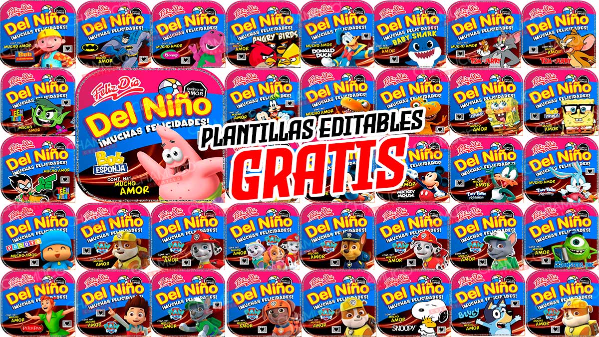 36 Plantillas Para Crear Duvalin Gigante Para Niños Personalizable