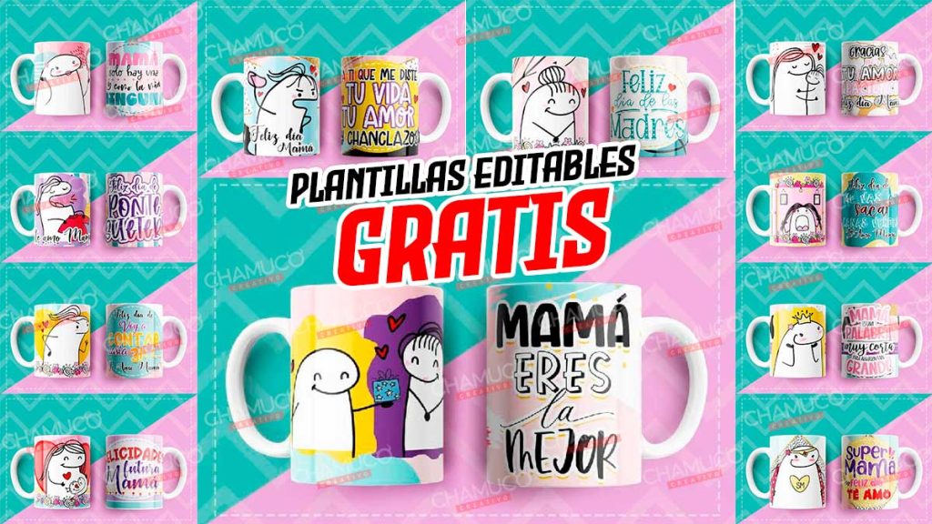 11 Plantillas para Sublimar Taza Flork Mamá Feliz con Editables y ...