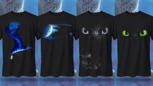 Plantillas PNG para Playeras DTF Semitono de Como entrenar a tu dragon con Mockups