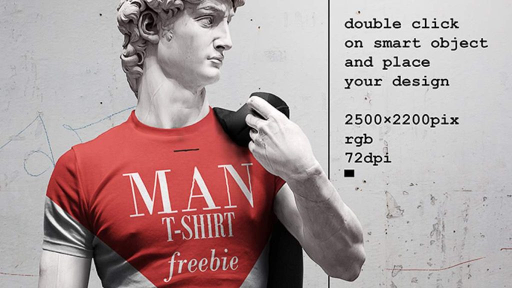 Mockup Playera Blanca para Hombre El David